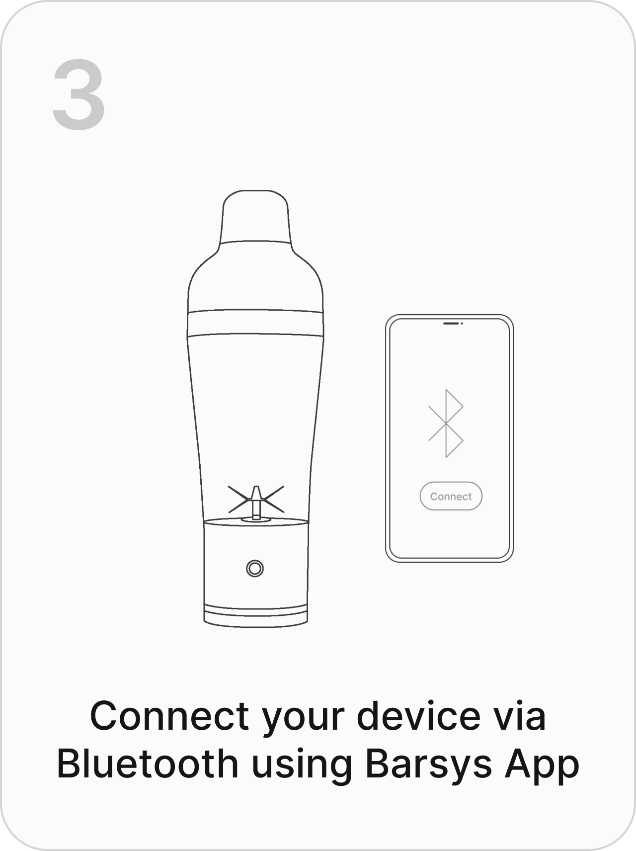 3. Connect via Bluetooth in the app