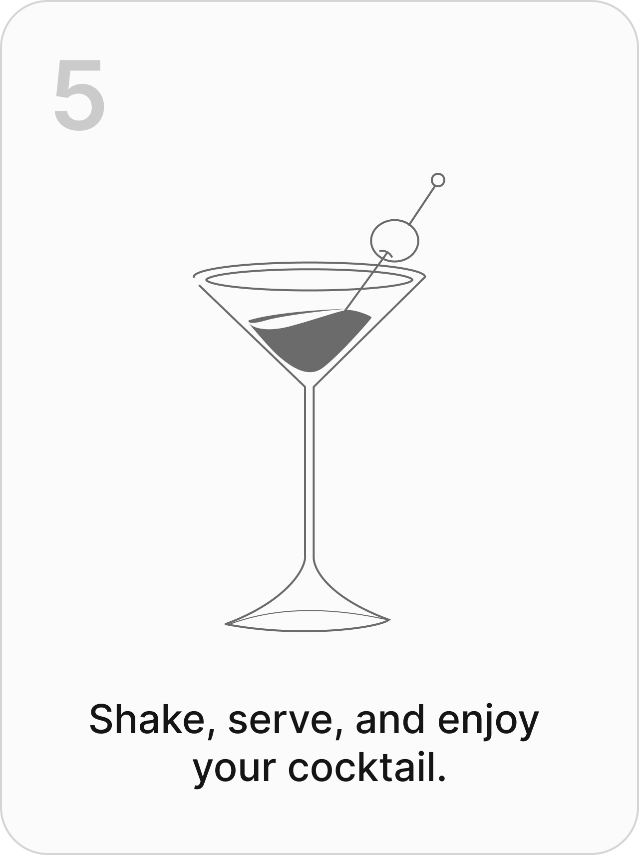 5. Shake, serve and enjoy.